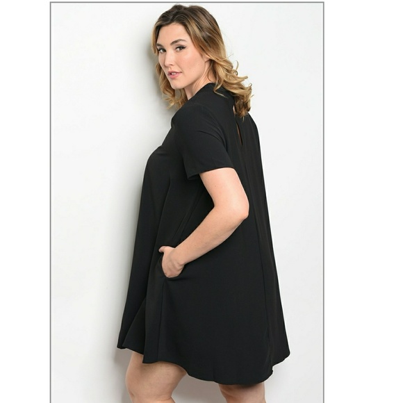 Black plus Size Sexy Dress - Picture 3 of 5